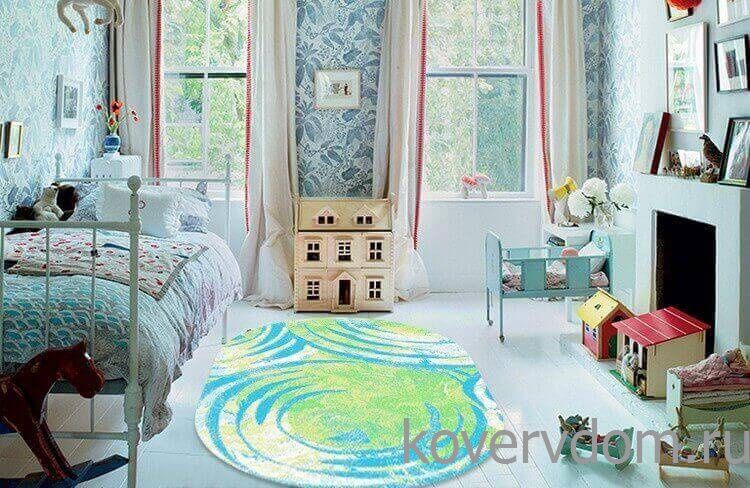 Детский ковер Микрофлор 3068c ОВАЛ 