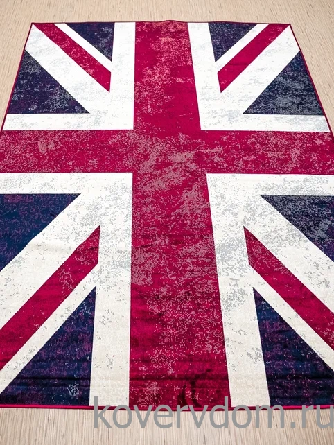 Ковер из вискозы и хлопка Royal Palace 14793 6010 Британский Флаг